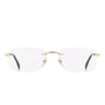 David Beckham Occhiali da Vista DB 1202 PEF2Y Oro Verde Trasparente Uomo 