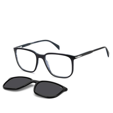 David Beckham Occhiali da Vista DB 1210/C 88MM9 Nero Blu/Trasparente con Clip Polarizzata Uomo 2