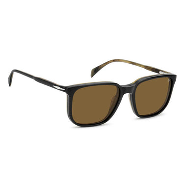 David Beckham Occhiali da Vista DB 1210/C PPO Nero Giallo/Trasparente con Clip Polarizzata Uomo 4