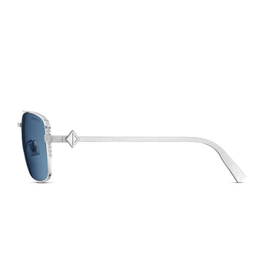 Dior Okulary Przeciwsłoneczne CD Diamond S9U F0B0 Srebrny/Niebieski Unisex 2