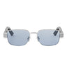 Dior Sunglasses CHRISTIAN DIOR LABEL S2U F0I0 Silver/Blue Men