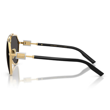 Dolce & Gabbana Okulary Przeciwsłoneczne DG2315 02 87 Złoto Ciemnoszary Męskie 3