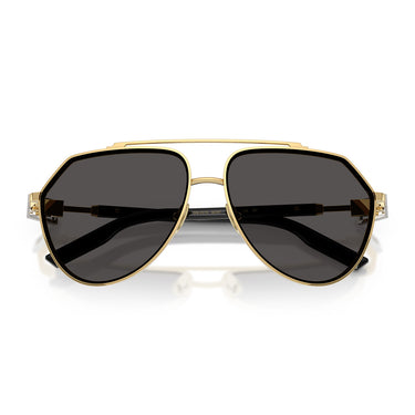 Dolce & Gabbana Okulary Przeciwsłoneczne DG2315 02 87 Złoto Ciemny Szary Męskie 5