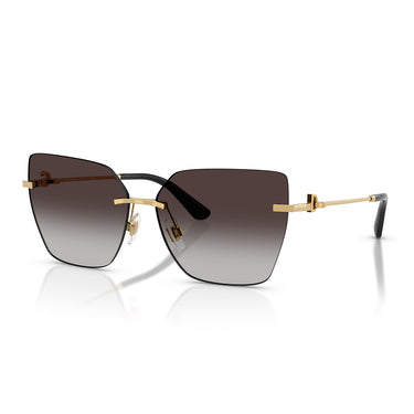 Dolce & Gabbana Okulary Przeciwsłoneczne DG2321 02 8G Złoto Szary Gradient Damskie 2