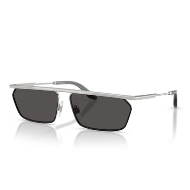 Dolce & Gabbana Occhiali da Sole DG2327 132487 Argento Nero Opaco/Grigio Scuro Uomo 1