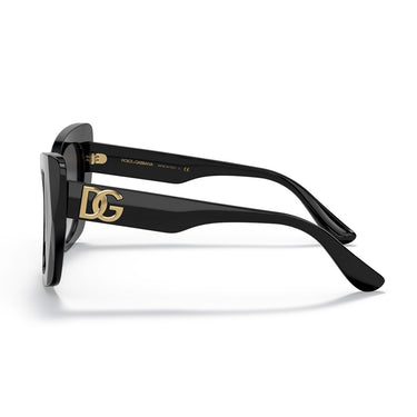 Dolce & Gabbana Okulary Przeciwsłoneczne DG4405 501/8G Czarny/Ciemnoszary Damskie 3