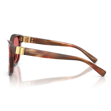 Dolce & Gabbana Occhiali da Sole DG4533 322175 Marrone Striato Rosso Donna  3
