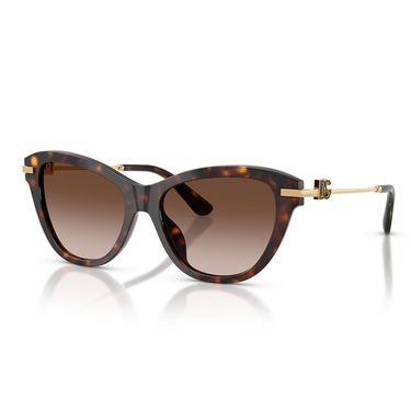 Dolce & Gabbana Occhiali da Sole DG4534 502 13 Marrone Oro Marrone Chiaro Sfumato Donna  2