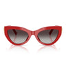 Dolce & Gabbana Occhiali da Sole DG4536 30888G x Devotion Rosso Grigio Sfumato Donna 