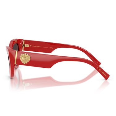 Dolce & Gabbana Occhiali da Sole DG4536 30888G x Devotion Rosso Grigio Sfumato Donna 3