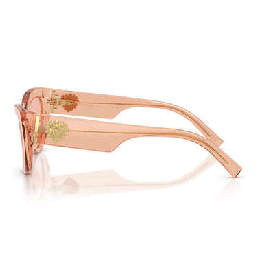 Dolce & Gabbana Occhiali da Sole DG4536 322684 x Devotion Nude Trasparente/Rosa Scuro Donna 2