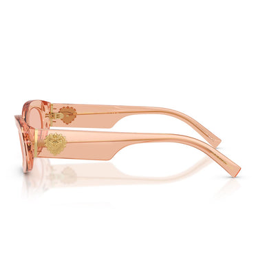 Dolce & Gabbana Occhiali da Sole DG4537 322684 x Devotion Nude Trasparente/Rosa Scuro Donna 2