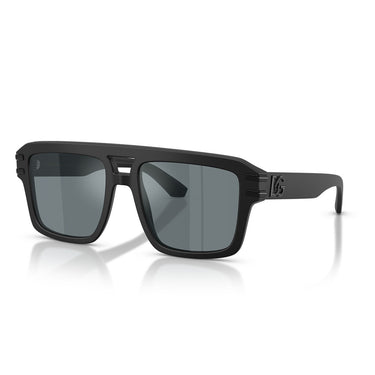 Dolce & Gabbana Occhiali da Sole DG4562 25256G Nero Opaco/Grigio Specchiato Uomo