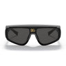 Dolce & Gabbana Okulary Przeciwsłoneczne DG6177 501/87 Czarny/Ciemnoszary Unisex