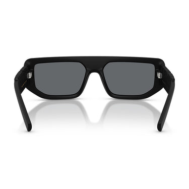 Dolce & Gabbana Okulary Przeciwsłoneczne DG6203 25256G Czarny Mat Szary Lustrzany Unisex 4