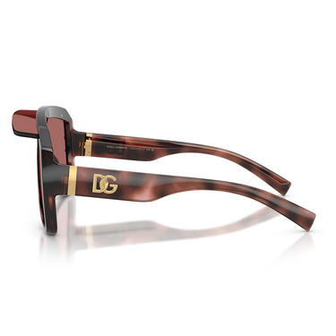 Dolce & Gabbana Occhiali da Sole DG6205 347669 Marrone Rosa Viola Scuro Donna 3