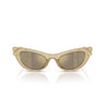 Dolce & Gabbana Occhiali da Sole DX4008 31035A Oro Glitter/Marrone Chiaro Specchiato Oro Bambini