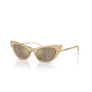 Dolce & Gabbana Occhiali da Sole DX4008 31035A Oro Glitter/Marrone Chiaro Specchiato Oro Bambini