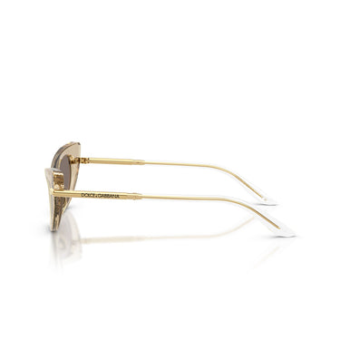 Dolce & Gabbana Occhiali da Sole DX4008 31035A Oro Glitter/Marrone Chiaro Specchiato Oro Bambini