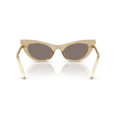 Dolce & Gabbana Sunglasses DX4008 31035A Glitter Gold/Light Brown Gold Mirror Kids