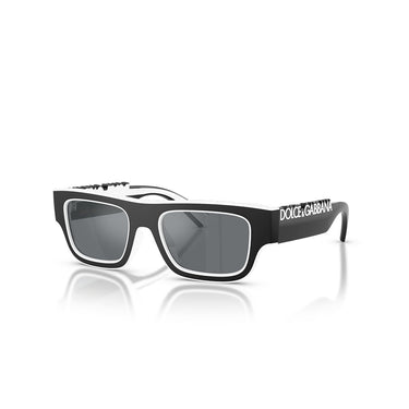Dolce & Gabbana Okulary Przeciwsłoneczne DX6011 34576G Nero Bianco/Grigio Chiaro Specchiato Bambini 2