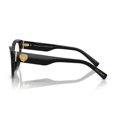 Dolce & Gabbana Occhiali da Vista DG3440 501 x Devotion Nero Trasparente Donna 3
