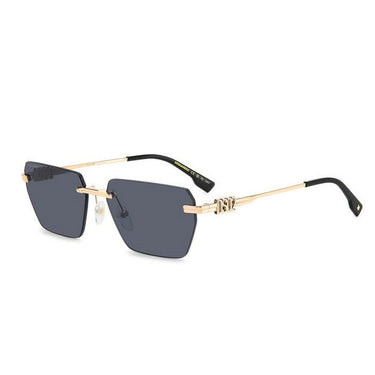 Dsquared2 Okulary Przeciwsłoneczne D2 0102-S 807 2K Złoto-Czarny Unisex 2