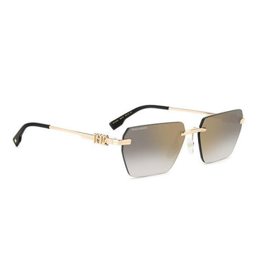 Dsquared2 Okulary Przeciwsłoneczne D2 0102-S RHL Złoto-Niebieskie Unisex 2