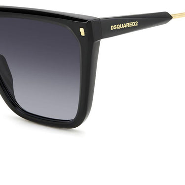 Dsquared2 Okulary Przeciwsłoneczne D2 0135/S 807/9O Czarny/Ciemnoszary Damskie