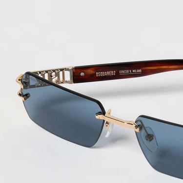 Dsquared2 Occhiali da Sole D2 0189/S 000KU Marrone/Azzurro Unisex 3