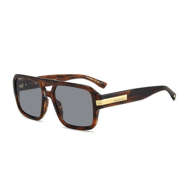 Dsquared2 Occhiali da Sole D2 0197 S EX4IR Marrone Corno Grigio Uomo 2