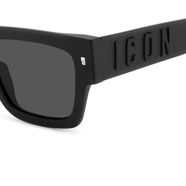 Dsquared2 Okulary Przeciwsłoneczne ICON 0021/S 003 Czarny Matowy/Czarny Unisex 4