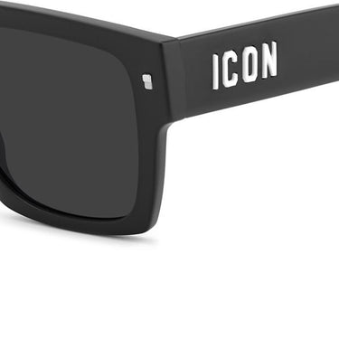 Dsquared2 Occhiali da Sole ICON 0030 S 003IR Nero Opaco Grigio Sfumato Uomo 4