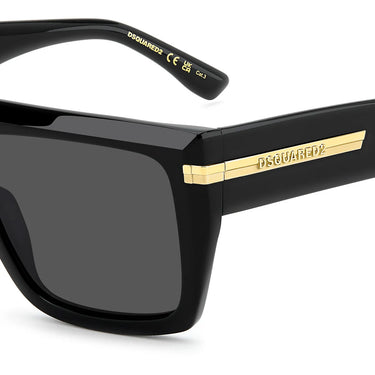 Dsquared2 Okulary Przeciwsłoneczne ICON 0177/S 807IR Czarny/Szary Męskie 3