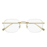 Dunhill Occhiali da Vista DU0134O 003 Oro/Trasparente Uomo