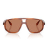 Emporio Armani Occhiali da Sole EA4263U 632973 Marrone Striato Marrone Uomo 