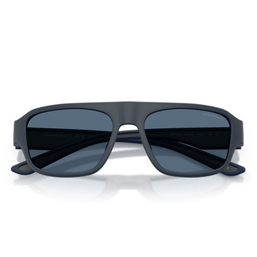 Emporio Armani Occhiali da Sole EA4266U 618580 Blu Opaco Gommato Blu Scuro Uomo 5