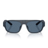 Emporio Armani Occhiali da Sole EA4266U 618580 Blu Opaco Gommato Blu Scuro Uomo