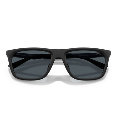 Emporio Armani Occhiali da Sole EA4272U 637387 Nero Opaco Blu Grigio Scuro Uomo  5