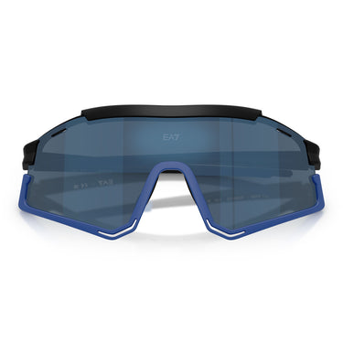 Emporio Armani Occhiali da Sole Q74006 635655 x Milano Cortina 2026 Nero Blu/Blu Specchiato Uomo 5