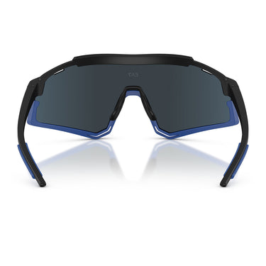 Emporio Armani Occhiali da Sole Q74006 635655 x Milano Cortina 2026 Nero Blu/Blu Specchiato Uomo 4