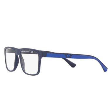Emporio Armani Occhiali da Vista EA4115 57591W Blu Opaco/Trasparente con 2 Clip Uomo