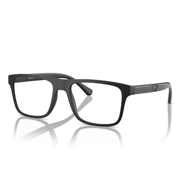 Emporio Armani Occhiali da Vista EA4115 58531W Nero Opaco Trasparente con 2 Clip Uomo 2