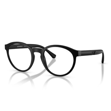 Emporio Armani Occhiali da Vista EA4152 58011W Nero Opaco Trasparente con 2 Clip Uomo  2