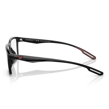 Emporio Armani Occhiali da Vista EA4189U 50171W Nero Lucido/Trasparente con 2 Clip Uomo 2