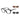 Emporio Armani Occhiali da Vista EA4274BU 50171W Nero Lucido/Trasparente con 2 Clip Donna 1