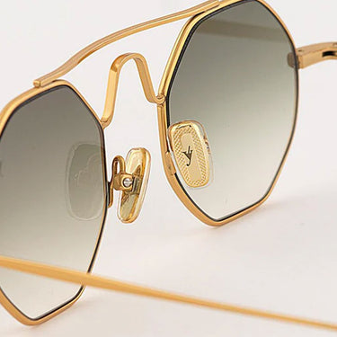 Eyepetizer Sunglasses Cosmopolitan SOHO C.4-25 Gold/Faded Green Unisex