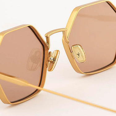Eyepetizer Sunglasses Old Fashioned CHURCHILL C.4-57 Gold/Smoky Brown Unisex
