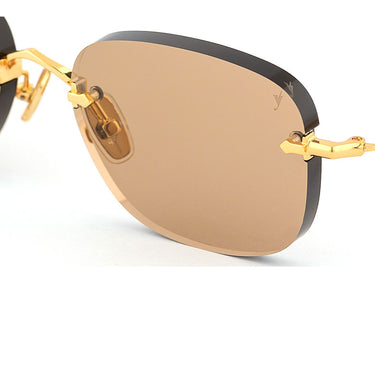 Eyepetizer Okulary Przeciwsłoneczne ROCHESTER C.4-57 Złoto/Brązowy Gradient Unisex 3