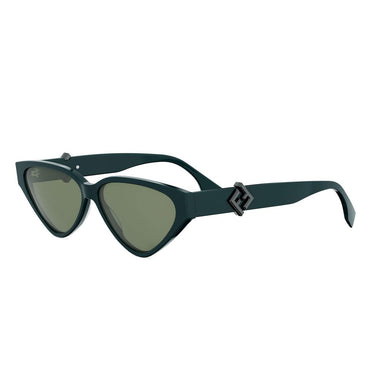 Fendi FF Diamonds Verde Cat-Eye Okulary Przeciwsłoneczne